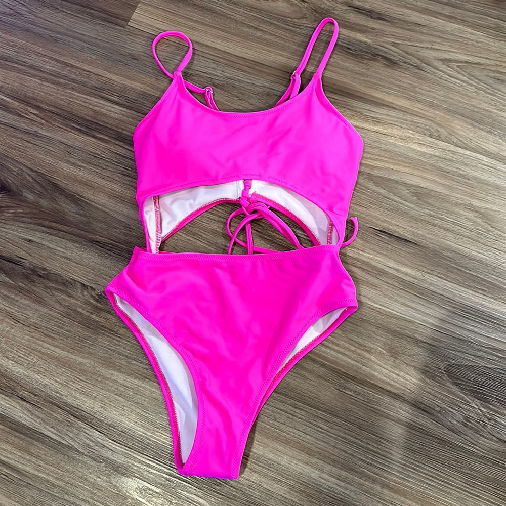 Pink one piece
